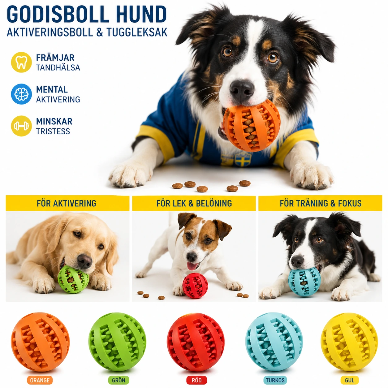Hundleksak Aktiveringsboll Foder