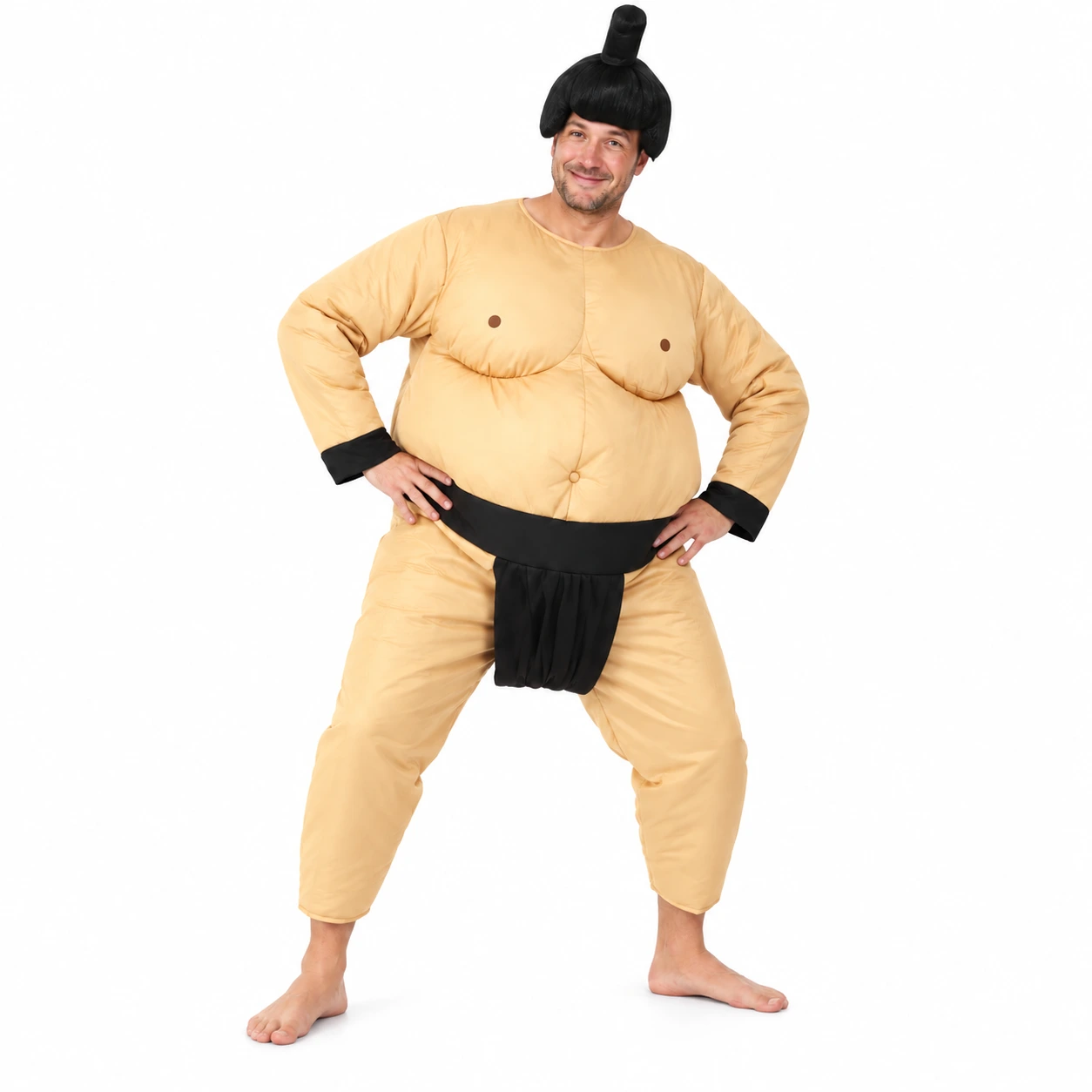 Maskeraddräkt sumobrottare med dräkt och hatt