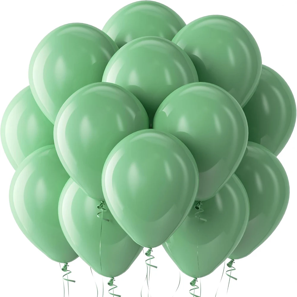 Latexballonger Pastell Mintgrön 50 cm – 20-pack