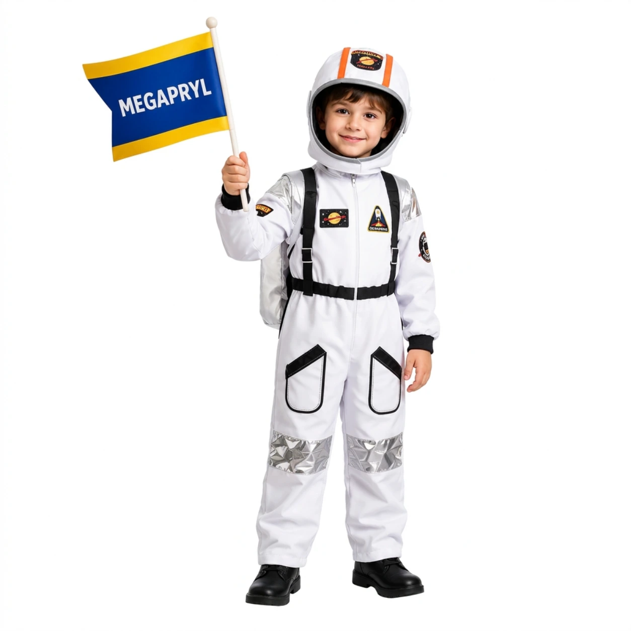 Astronautdräkt Barn med Hjälm och Ryggsäck