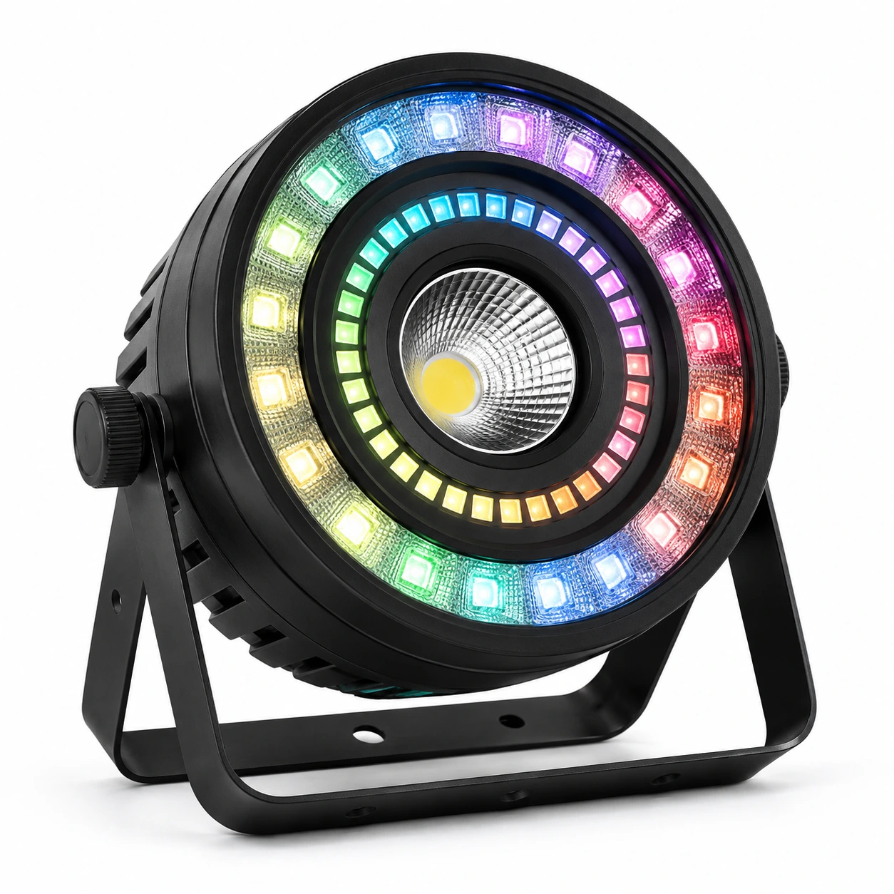 Scenlampa med RGB-ring och DMX512 för fest och event