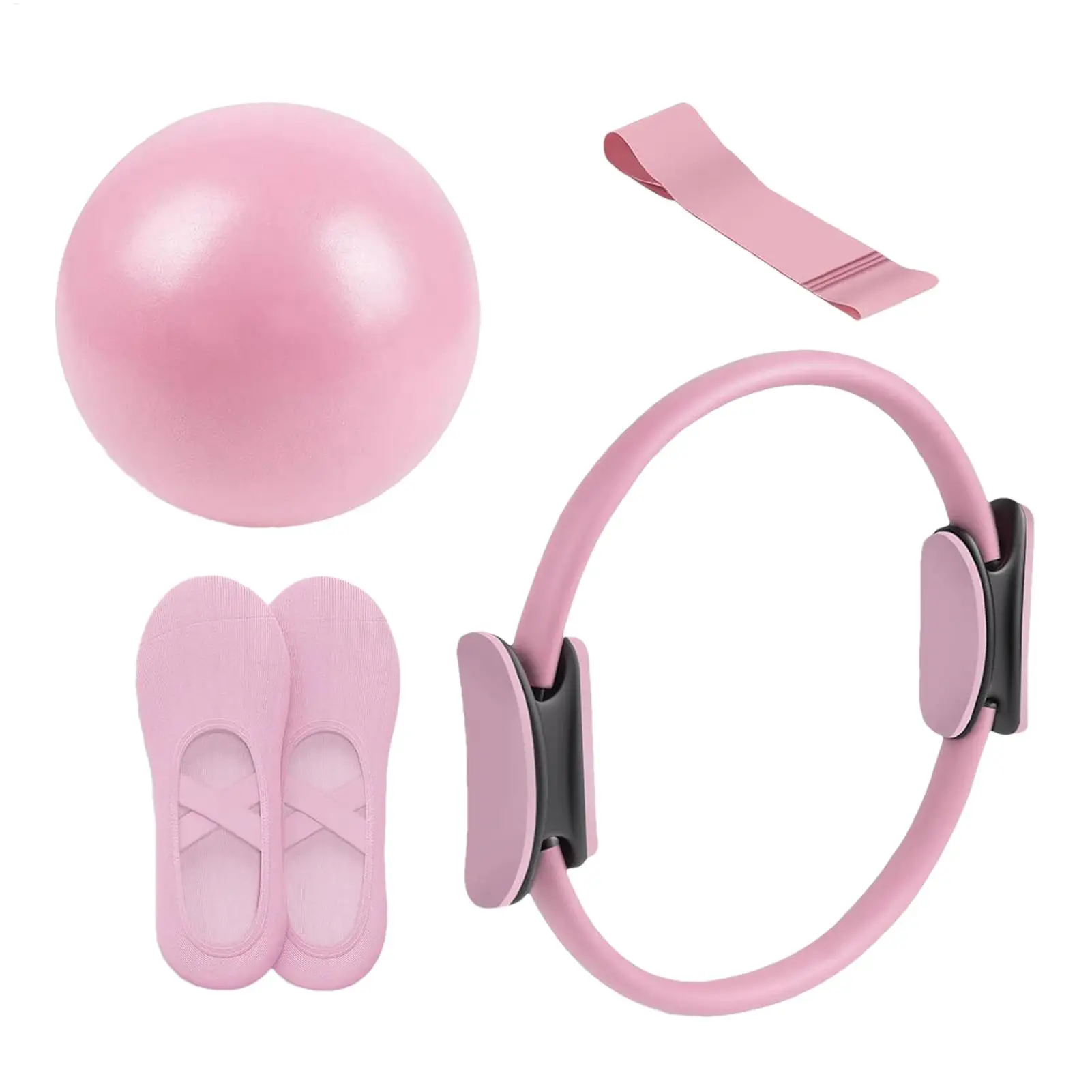 Pilatesring Boll Träningsutrustning Rosa