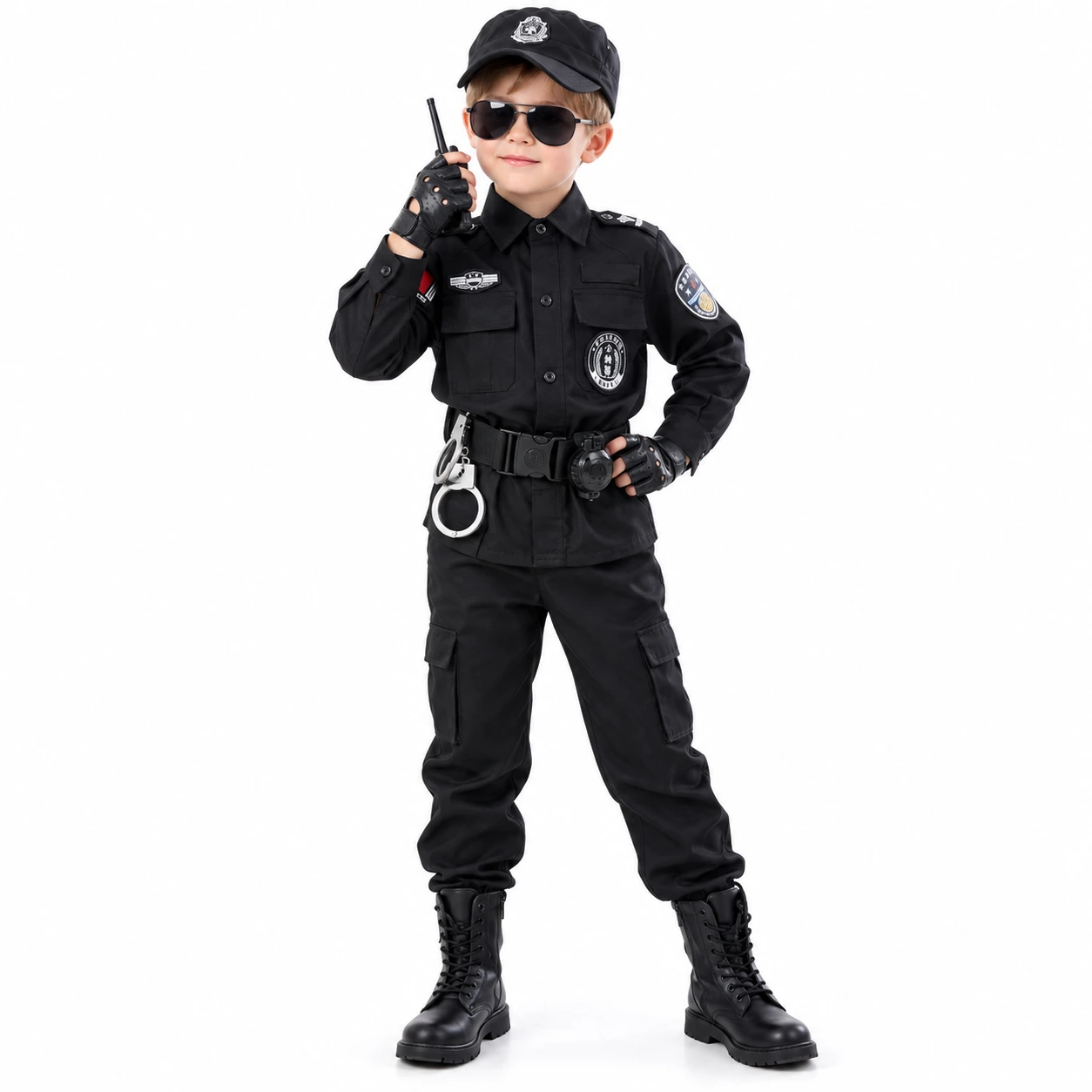 Polisdräkt för barn till maskerad och halloween