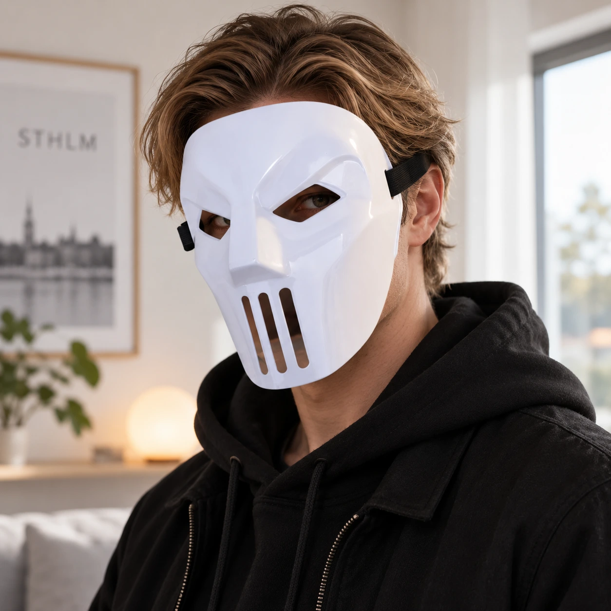 Halvmask i flera färger för cosplay