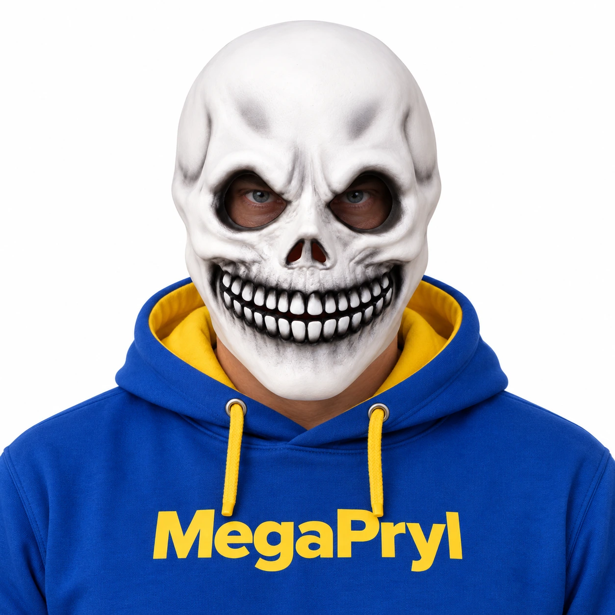 Skallemask för halloween och maskerad