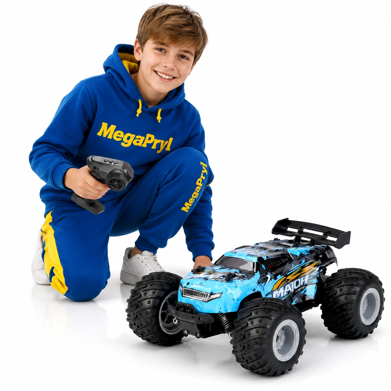 Radiostyrd offroad-bil med handkontroll