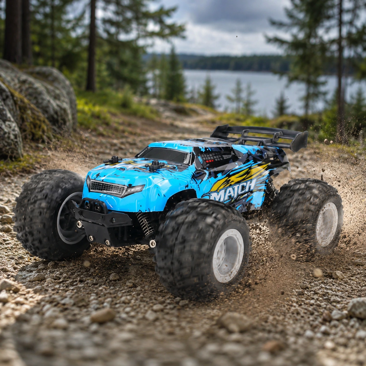 Radiostyrd offroad-bil med handkontroll