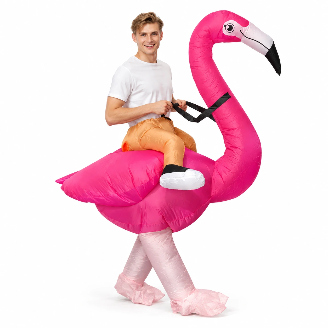 Uppblåsbar Flamingo Maskeraddräkt för Vuxna