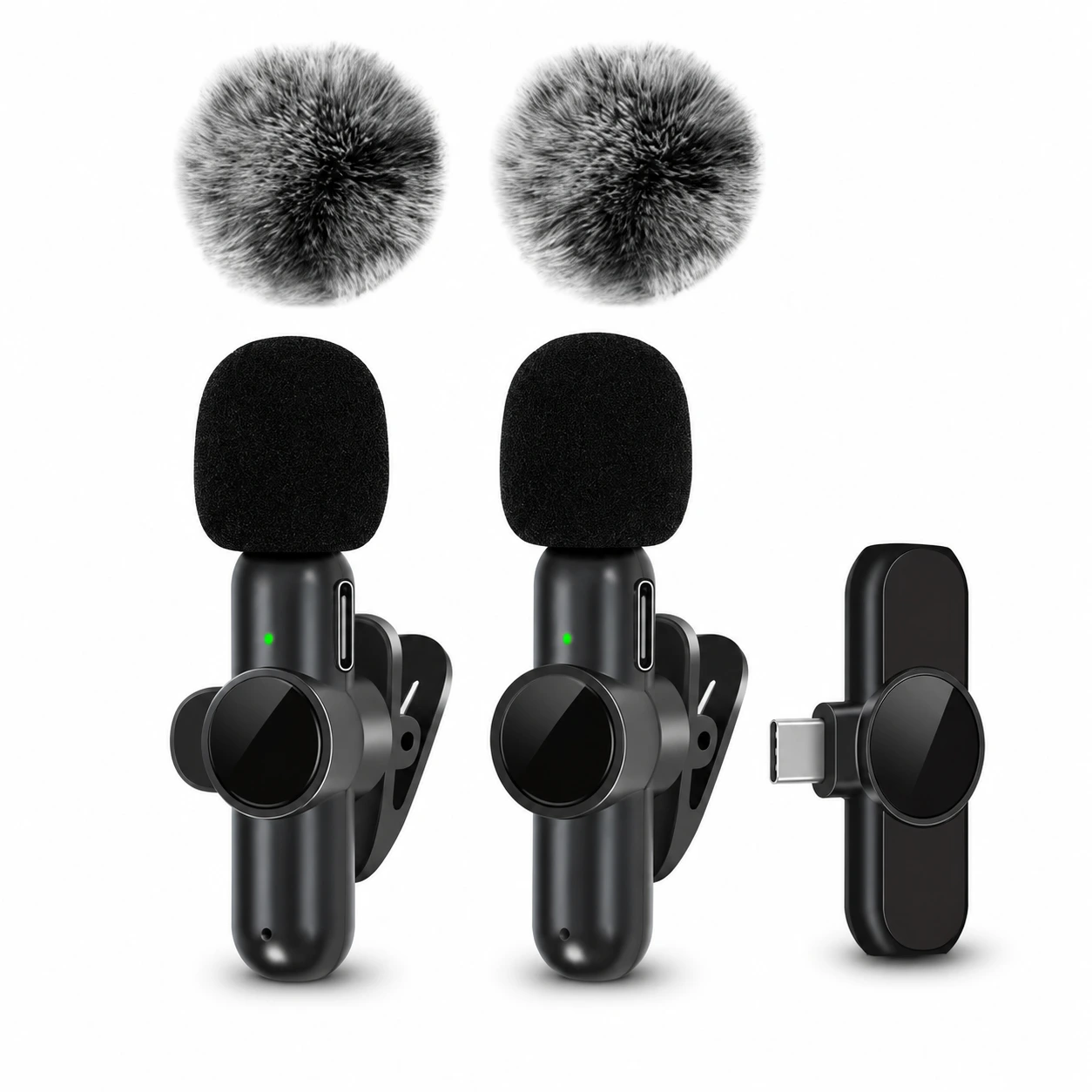 2 mikrofoner, USB-C