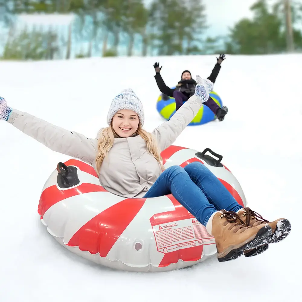 Pulka Uppblåsbar Rund Snötub 3