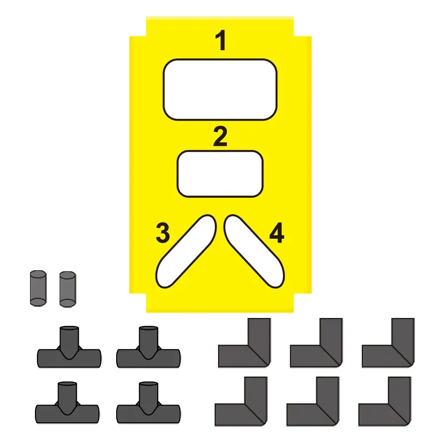 Kastdiskspel med Målställ 4
