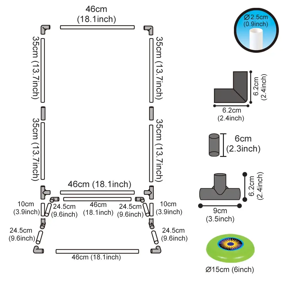 Kastdiskspel med Målställ 5