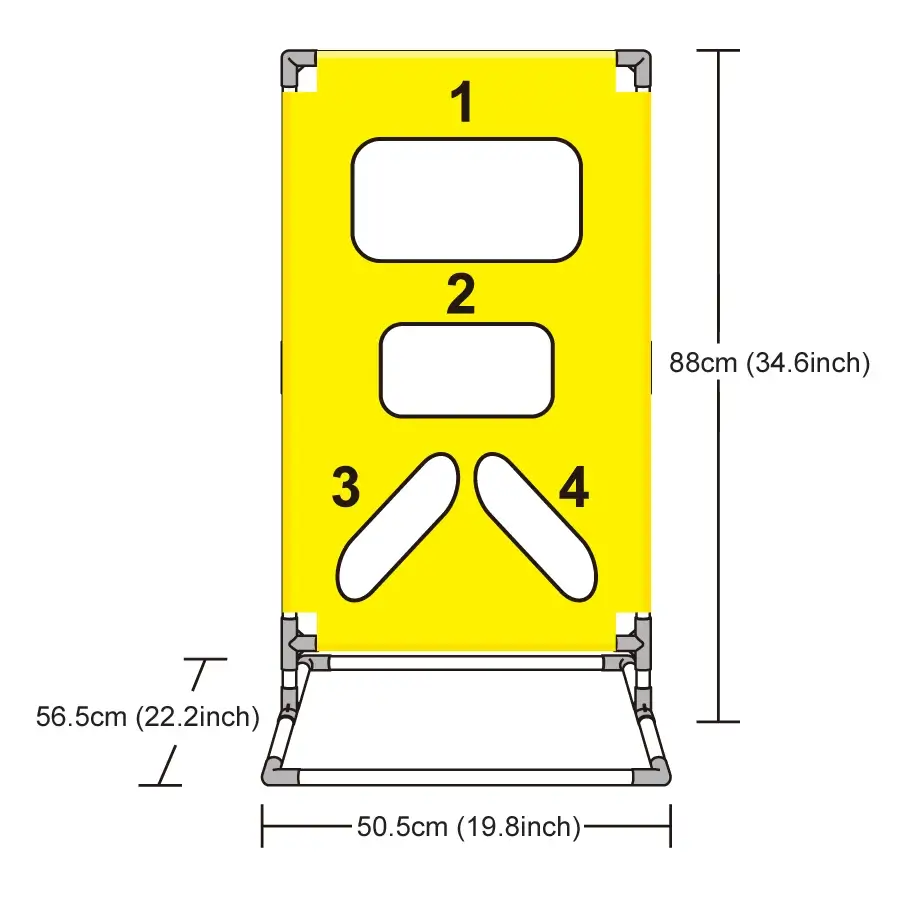 Kastdiskspel med Målställ 3