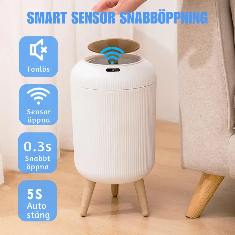 Soptunna Automatisk med Lock - Smart Rörelsesensor 3