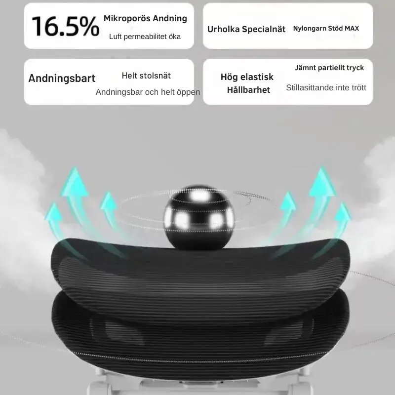 Ergonomisk Kontorsstol - Hög Rygg 5
