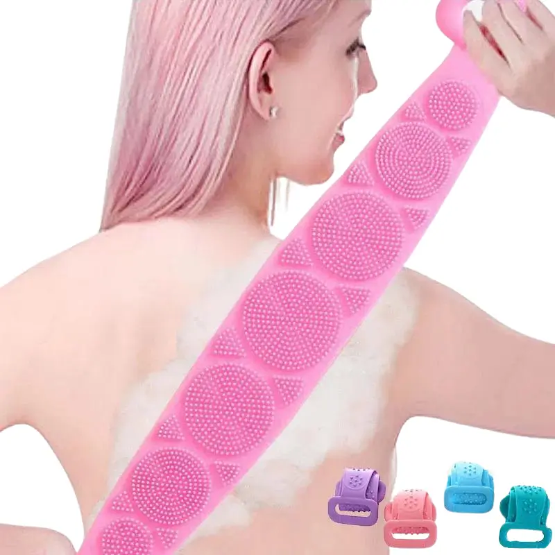 Duschborste Silikon med Ryggskrubb 2