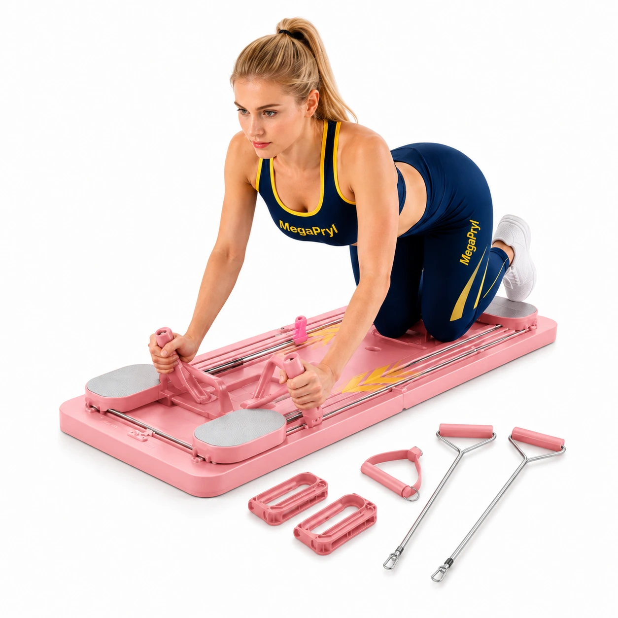 Pilateslauta kotiharjoitteluun säädettävällä vatsatreenillä