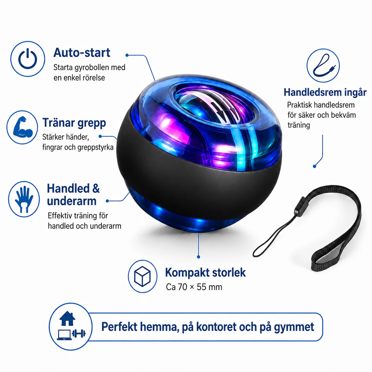 Gyroboll Handtränare – Grepp- och Handledsträning