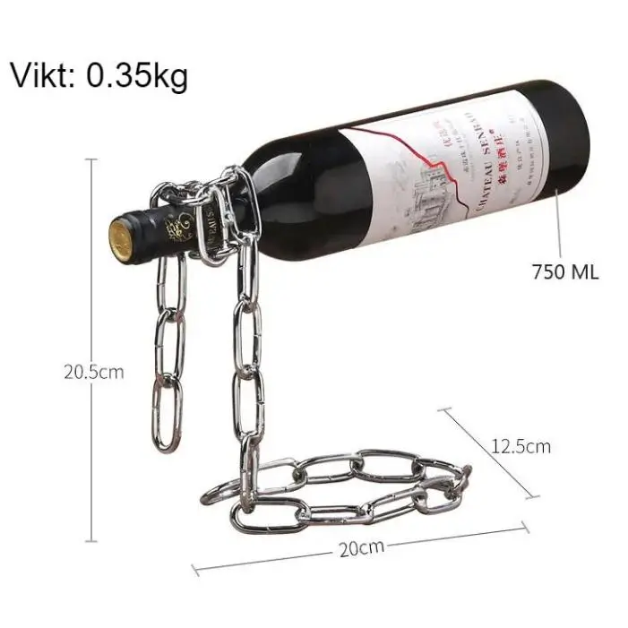 Hängande Vinhållare - Järnkedja 4