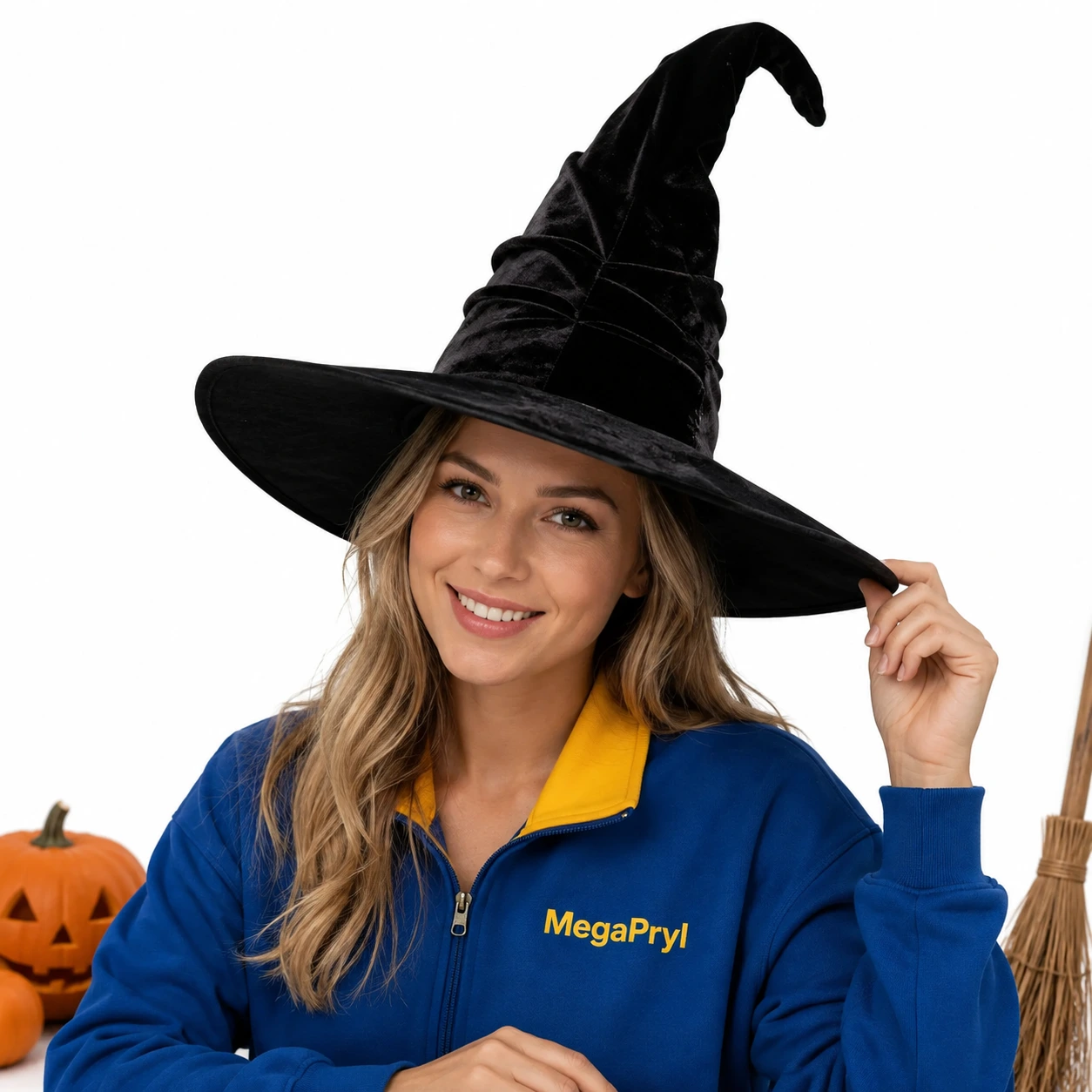 Häxhatt för maskerad och halloween