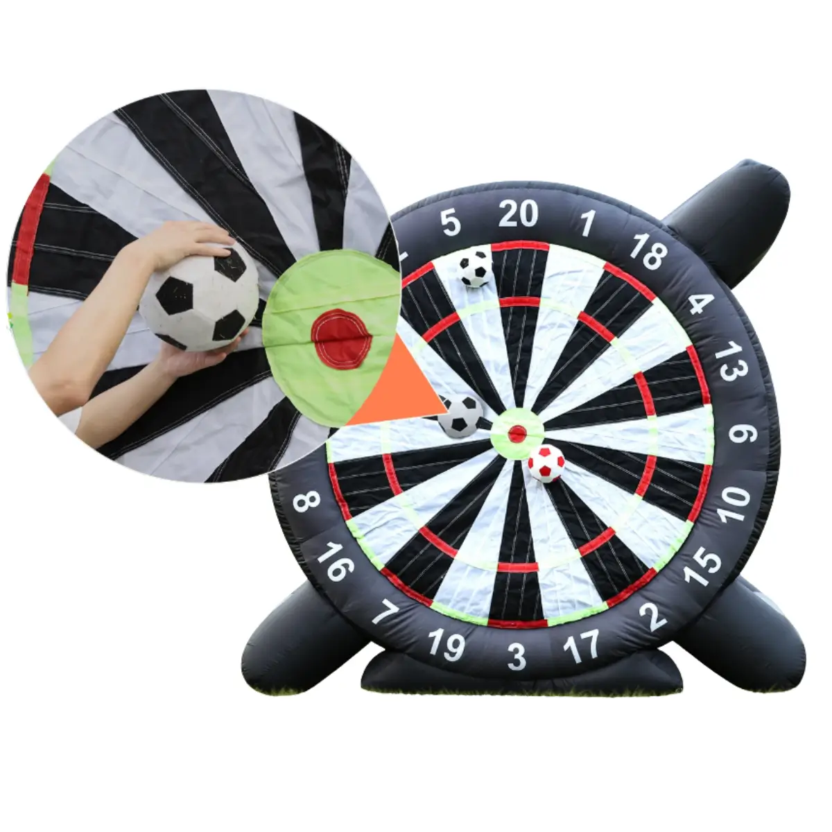 Jättestor Uppblåsbar Fotbollsdart 3m