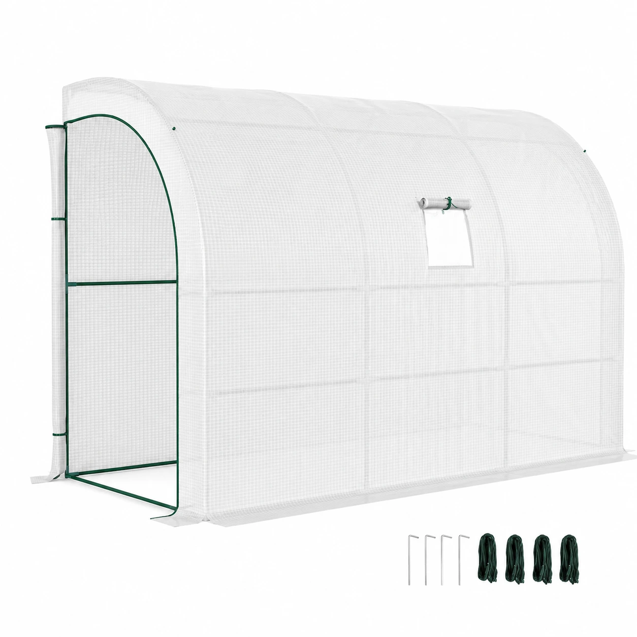 Växthus 300 x 150 x 213 cm med PE-överdrag