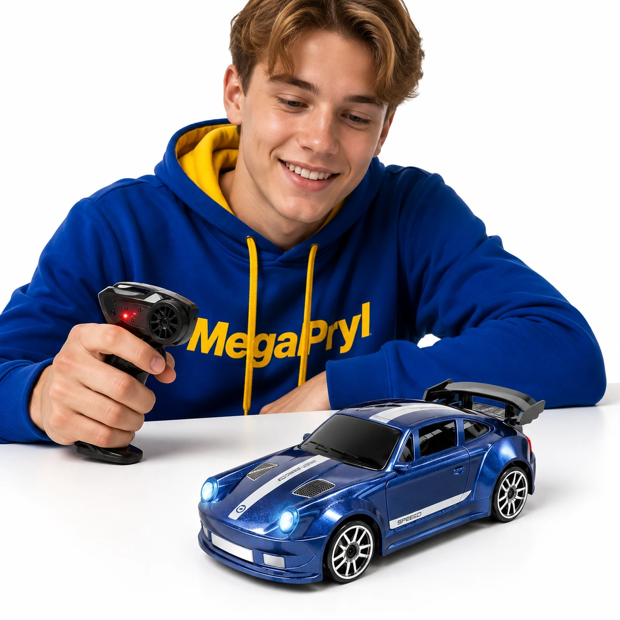 Mini radiostyrd driftbil i skala 1:64