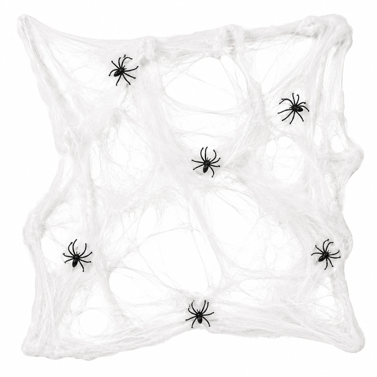 Självlysande spindelnät för halloween