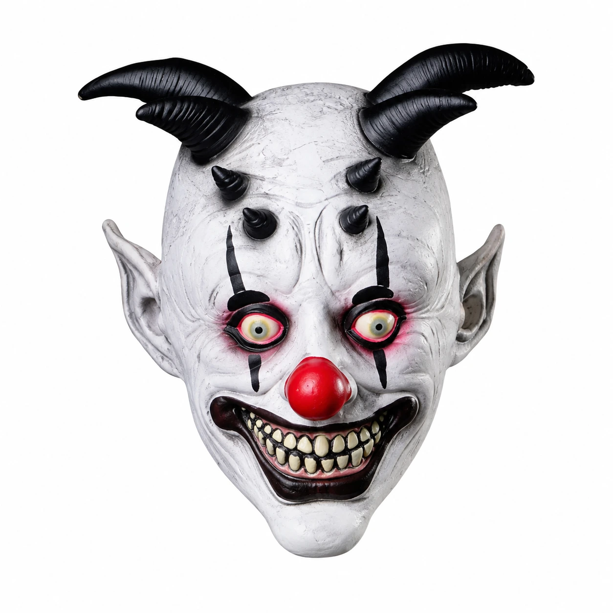Demon clown-mask för halloween och maskerad