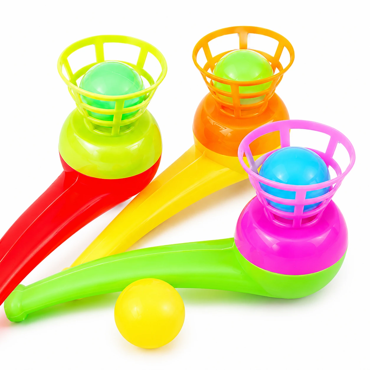 Blåsrörsspel med Svävande Boll för Barn