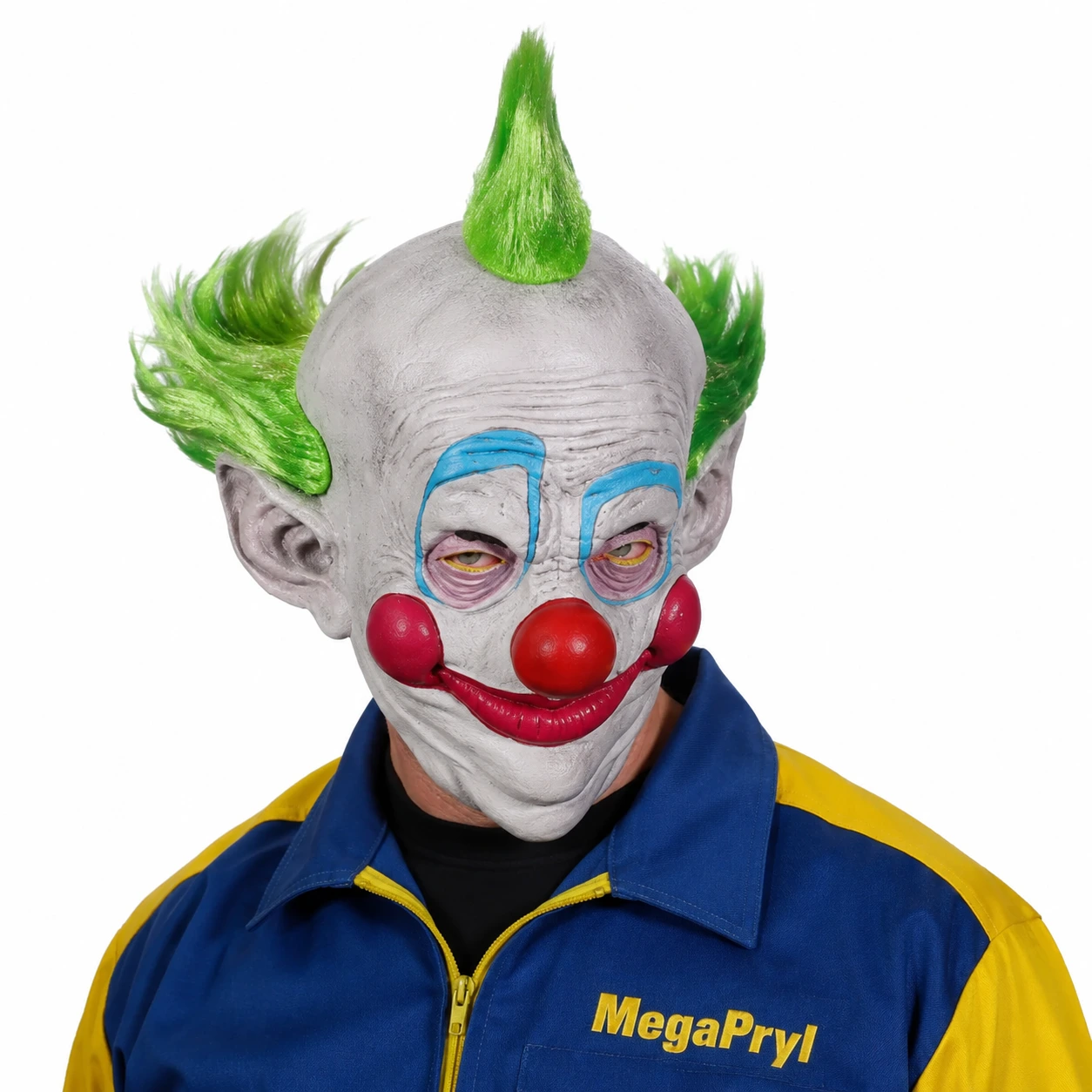 Clownmask i latex för halloween och maskerad