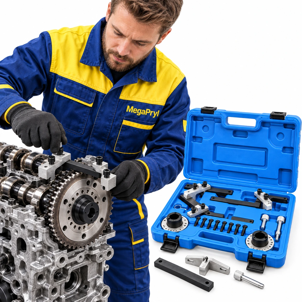 Nokka-akselin lukitustyökalusarja Ford 1.0 EcoBoost -moottoriin
