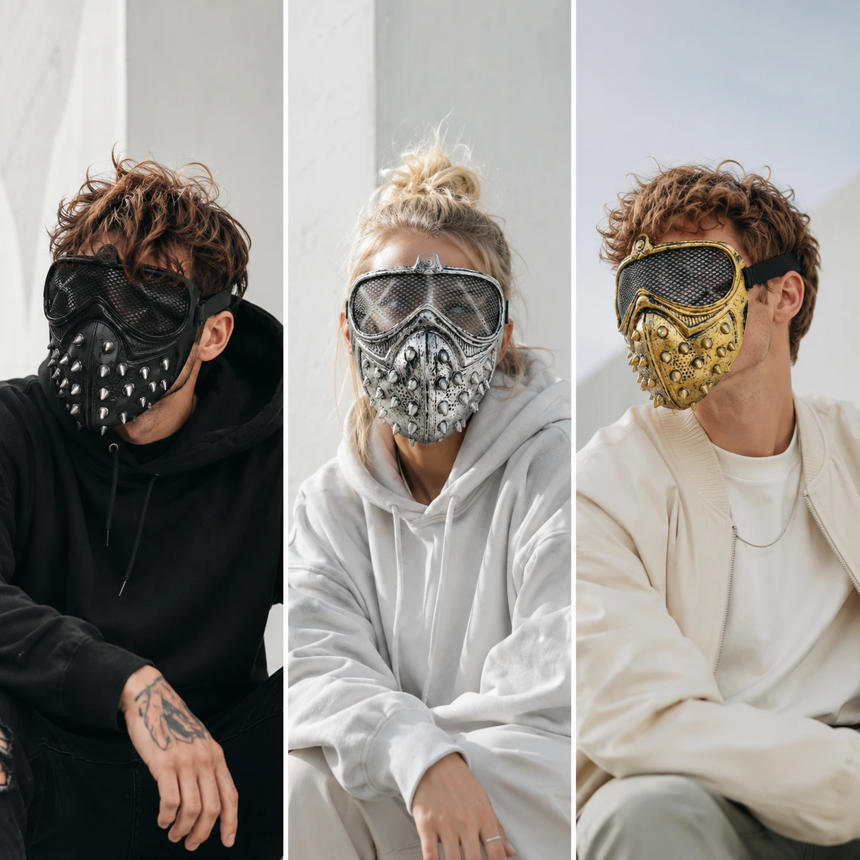 Cyberpunk Mask – Nitmask för Maskerad & Halloween