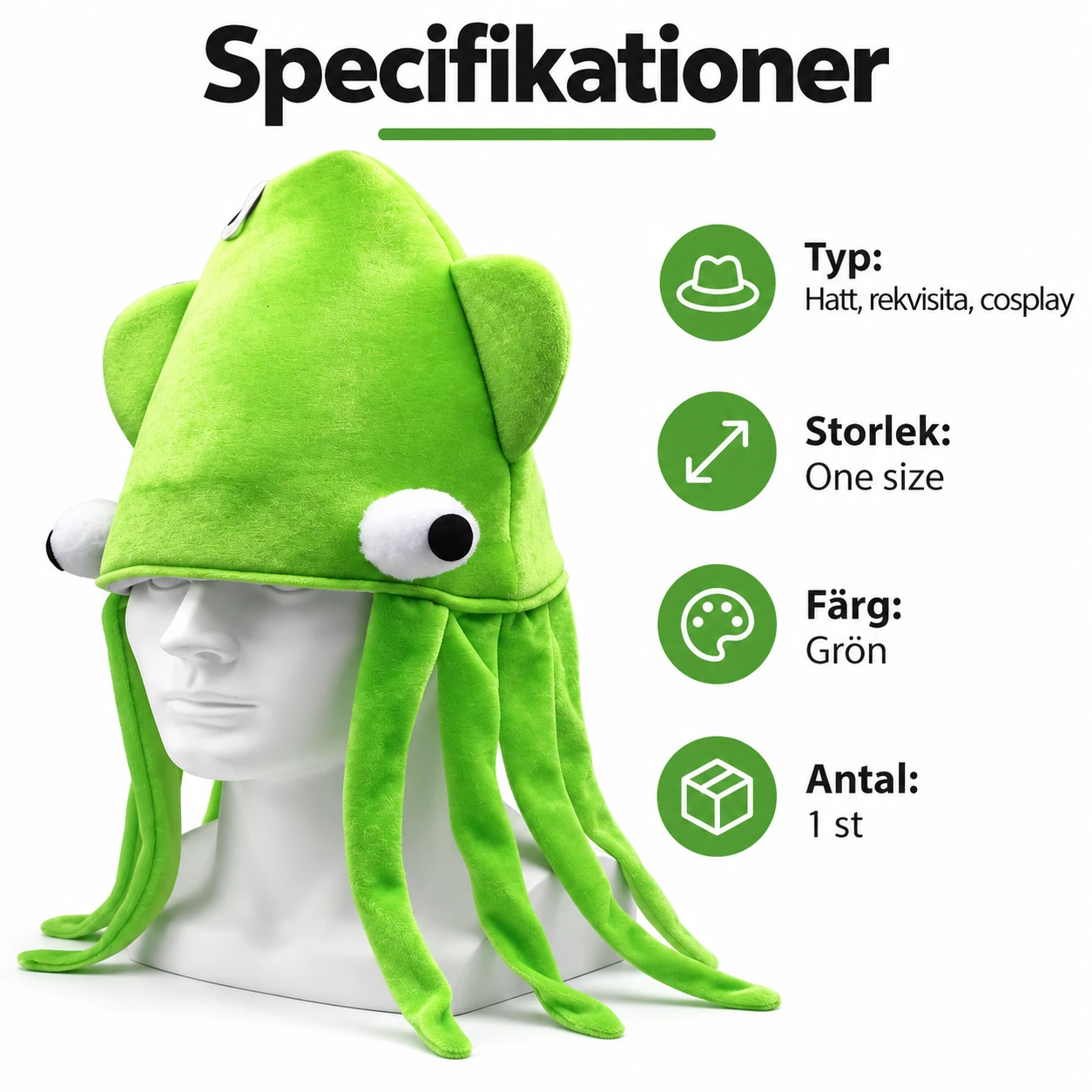Färgglad Bläckfisk Mjuk Mössa