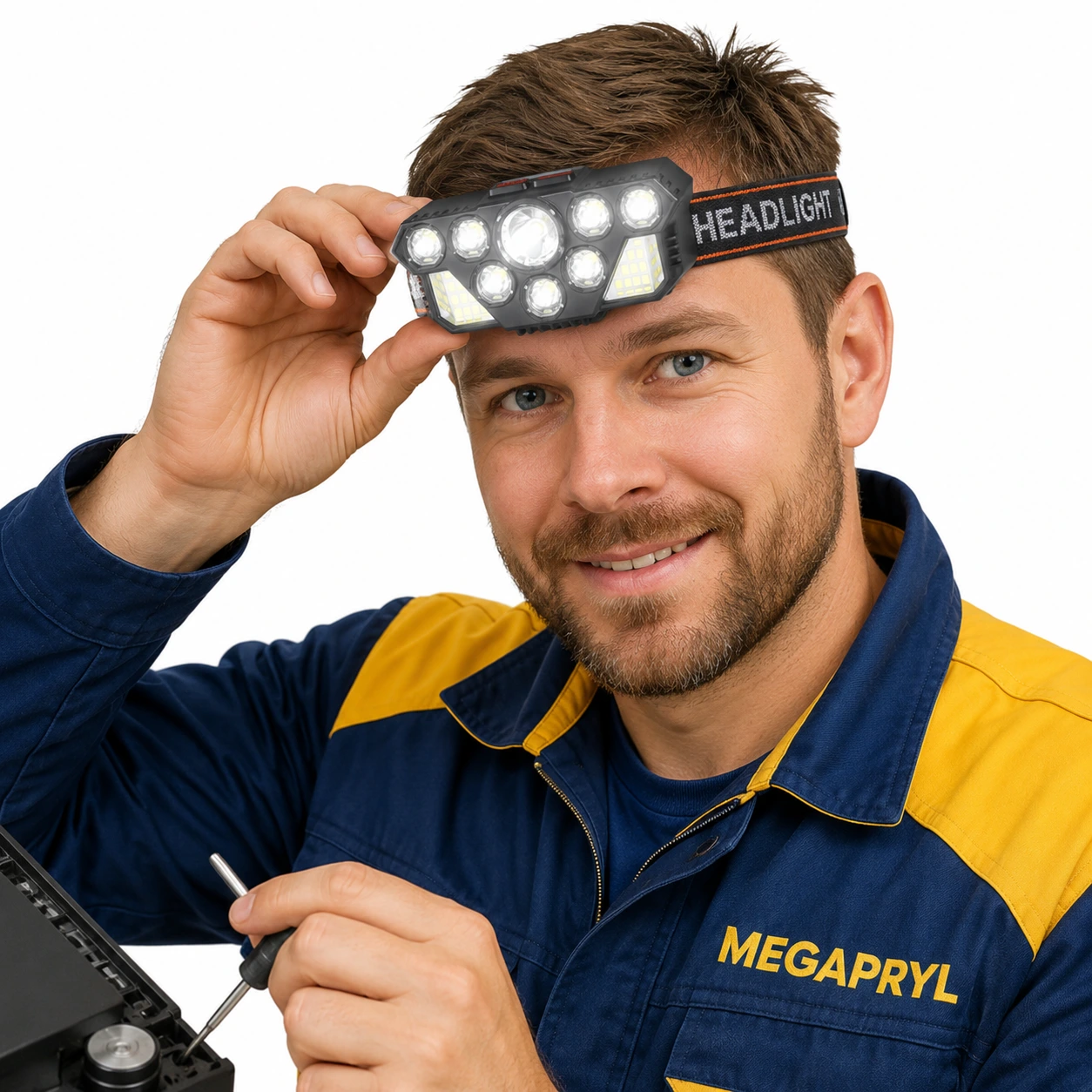 Pannlampa-LED USB-Uppladdningsbar med 4 Ljusslägen
