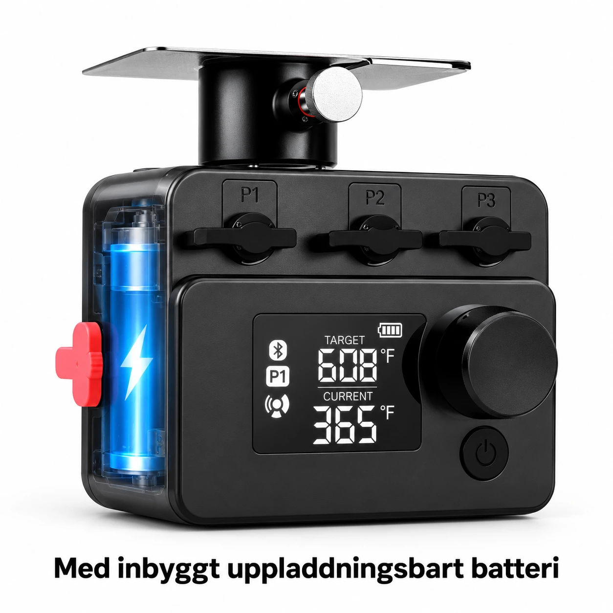 Med inbyggt batteri