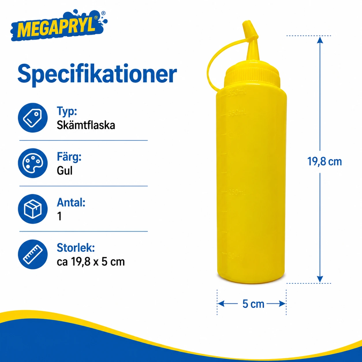 Skämtflaska för Ketchup och Senap med Dold Dryckesbehållare