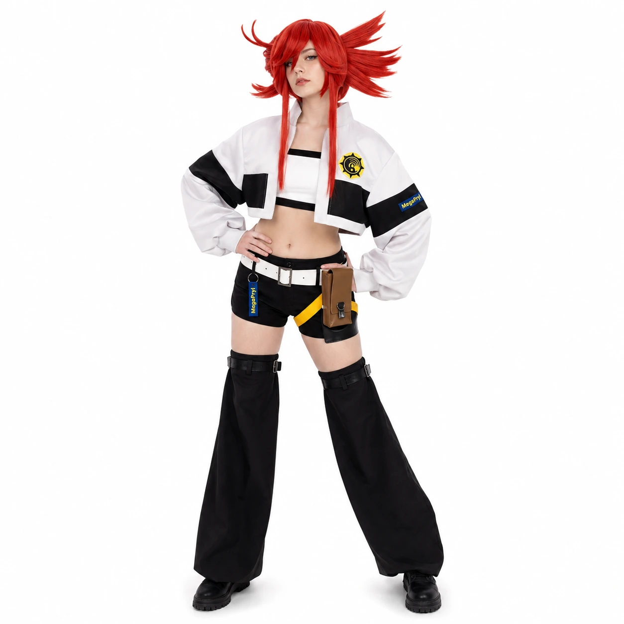 Anime cosplaydräkt med peruk i flera varianter
