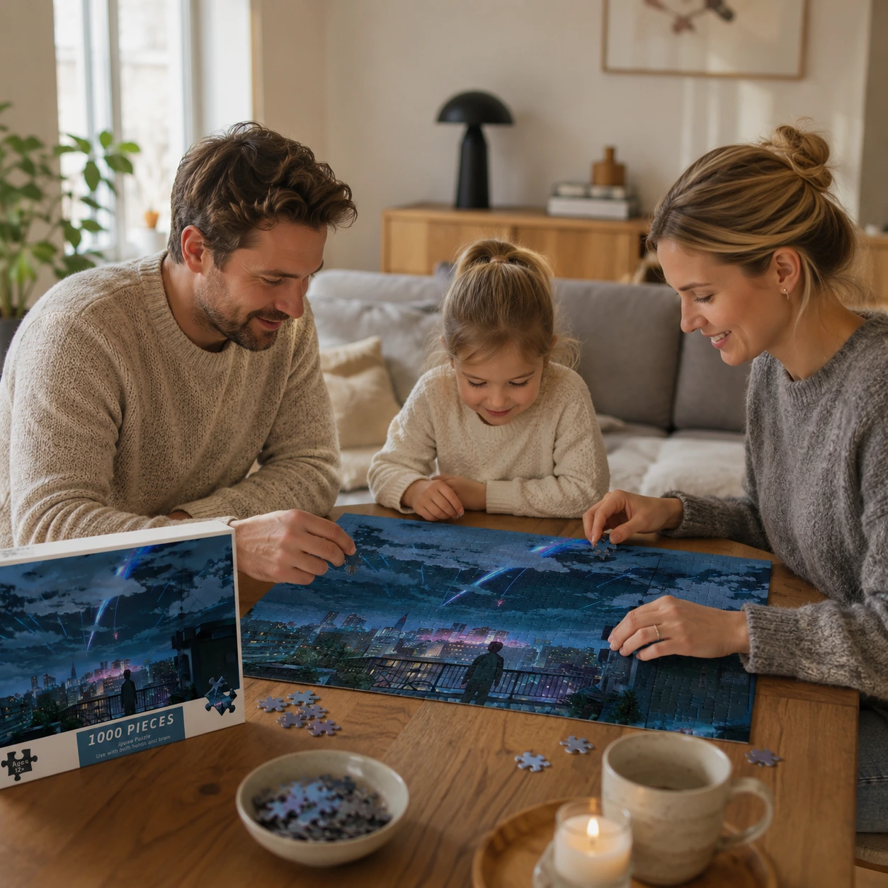 Pussel 1000 Bitar med Stadsmotiv för Väggdekoration