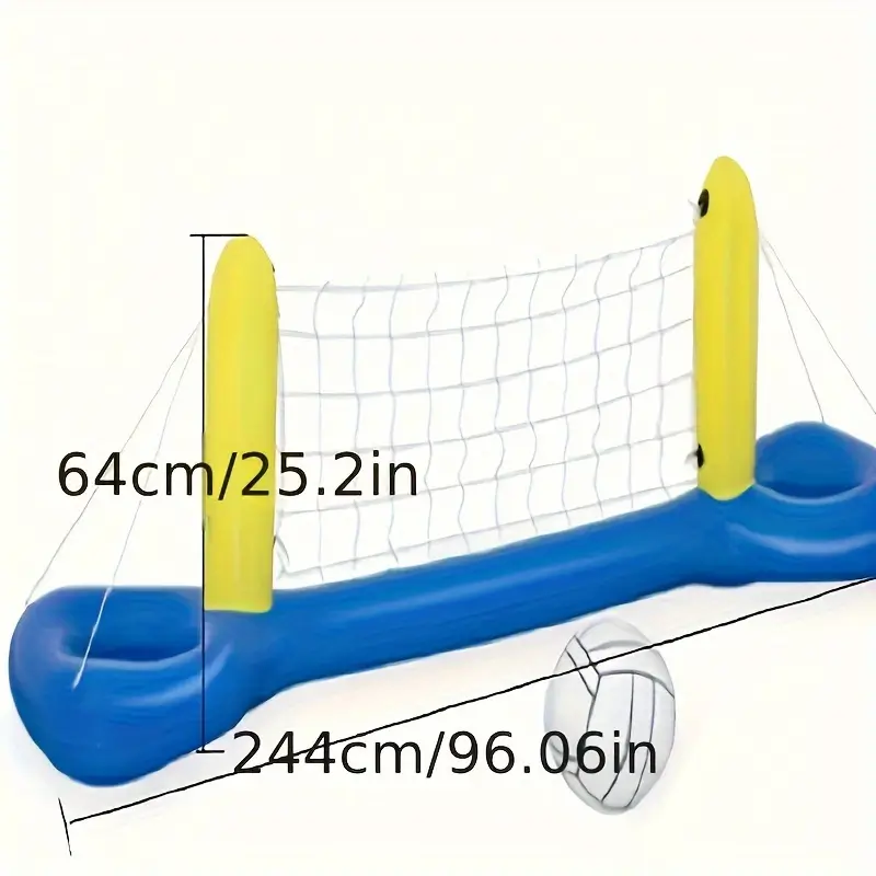 Vattenvolleybollnät med Strandboll - Uppblåsbart 4