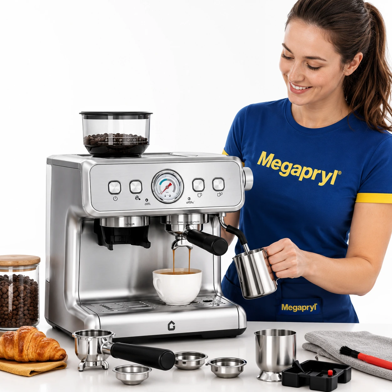 Espressomaskin med Kaffekvarn 20 Bar – Automatisk