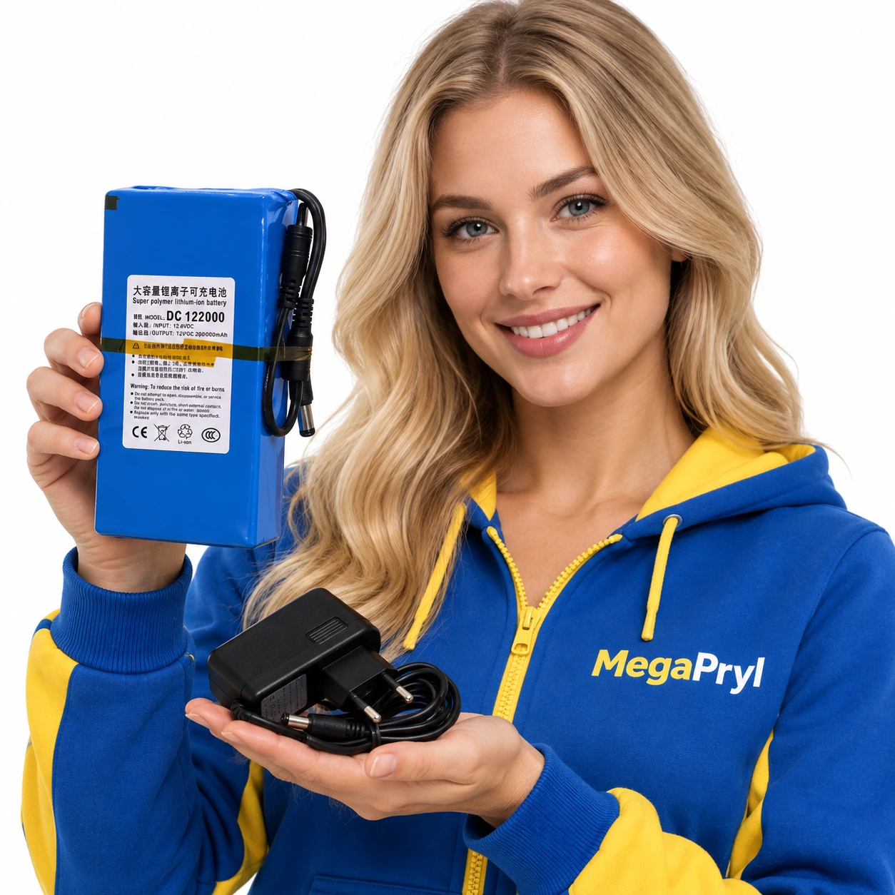 Batteripack 12V 20000mAh med laddare