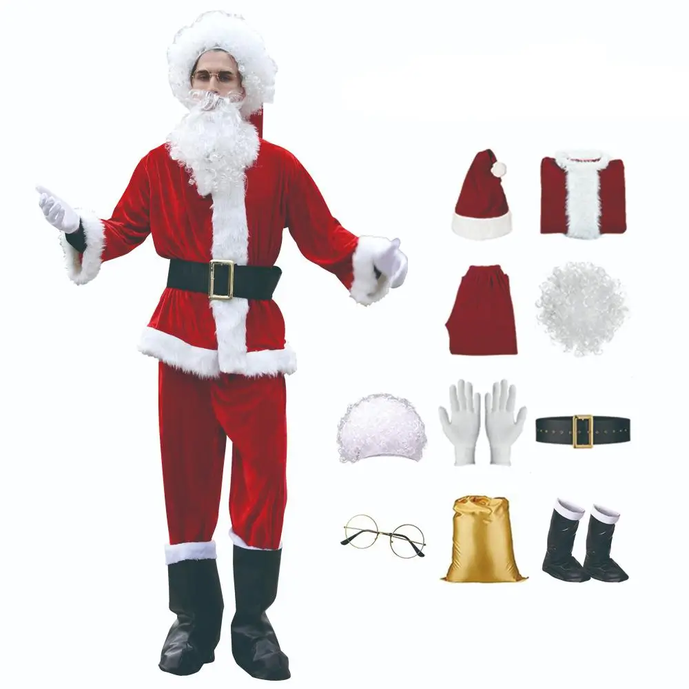 Tomtedräkt för Vuxna - 10 Delar Julkostym 2