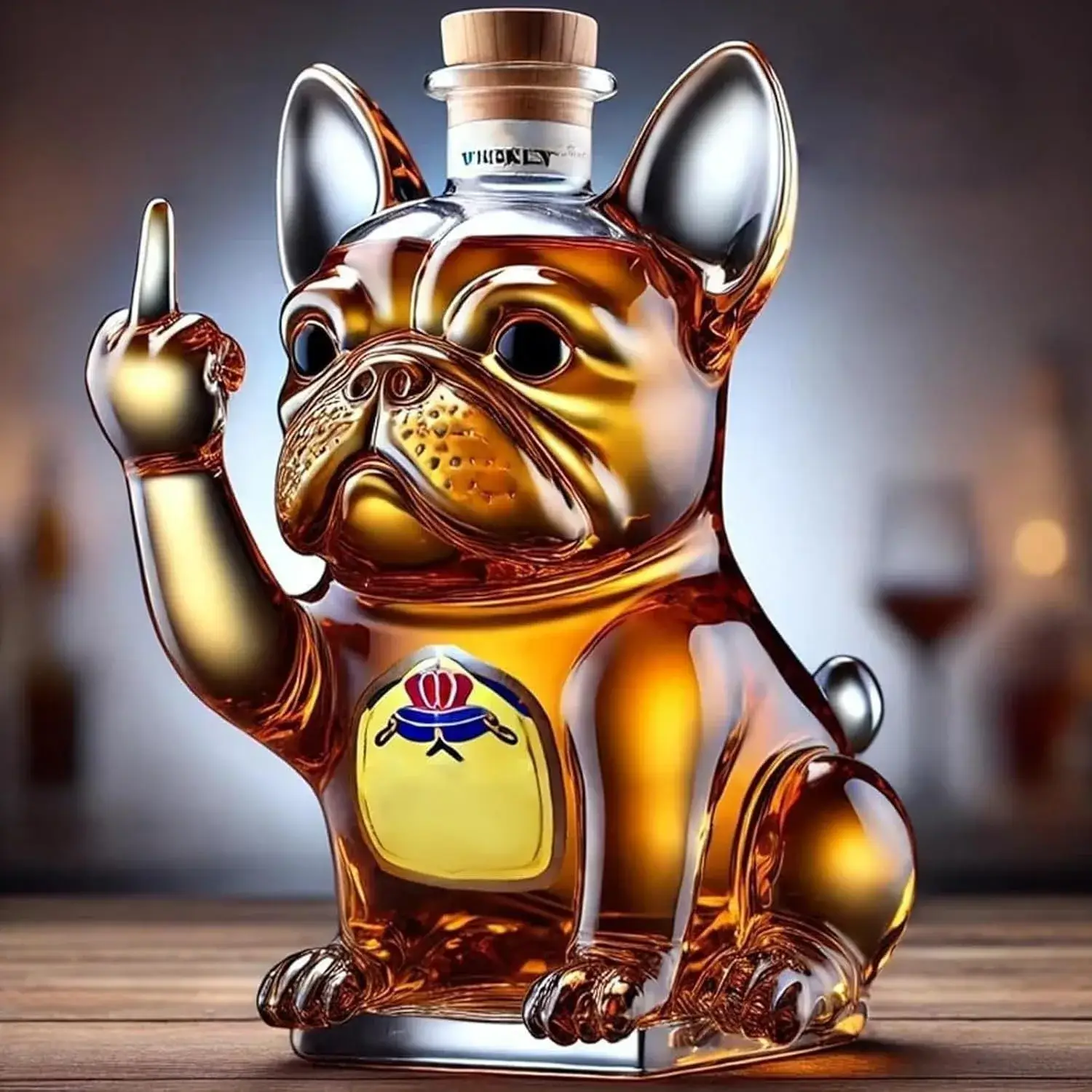 Whiskeykaraff Bulldog – Mittfinger 3