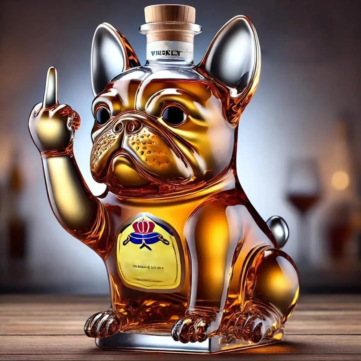 Whiskeykaraff Bulldog – Mittfinger 4