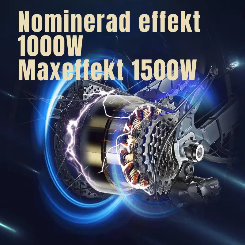 Elcykel 48V 1500W - Mountainbike Fällbar 3