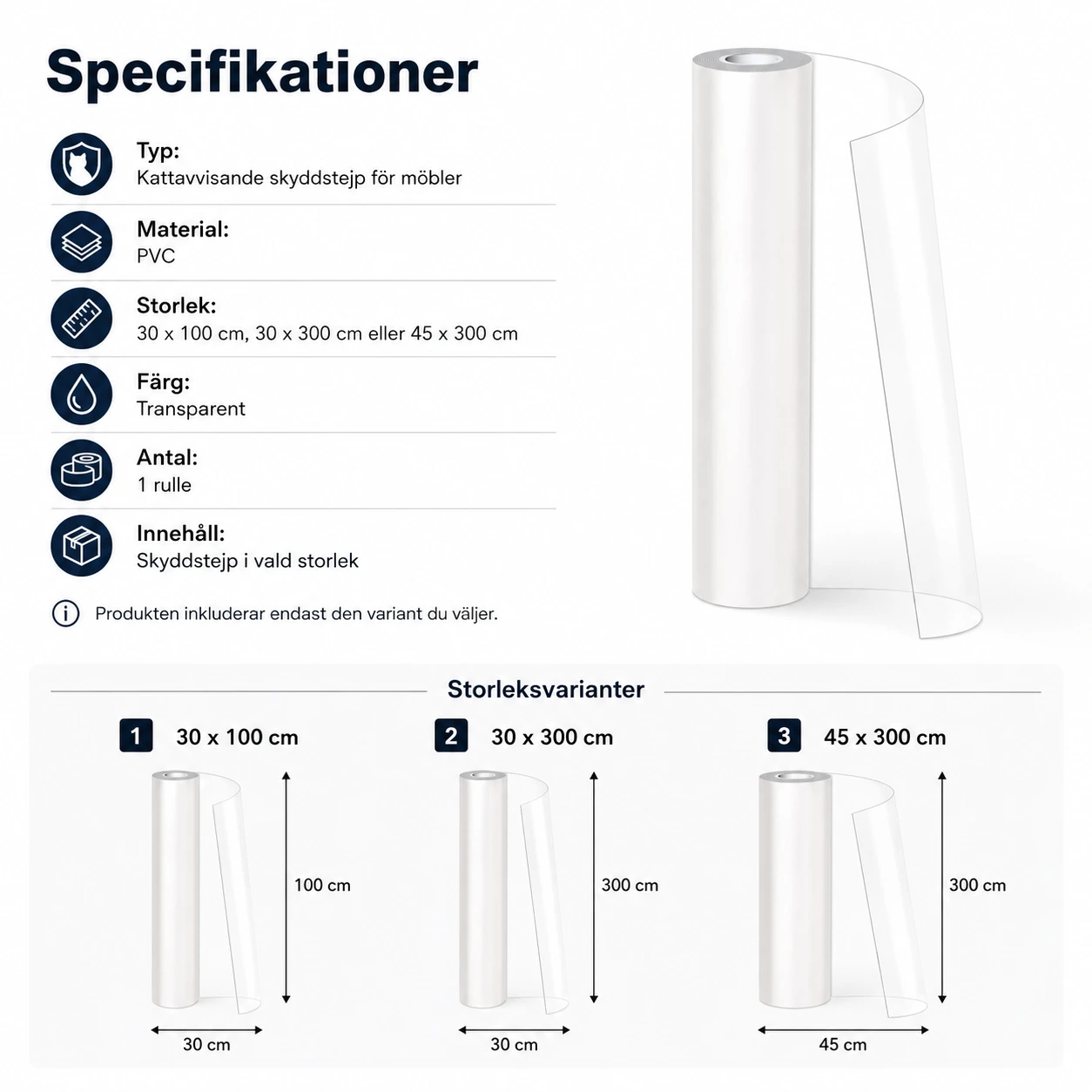 Kattavvisande skyddstejp för möbler och soffa