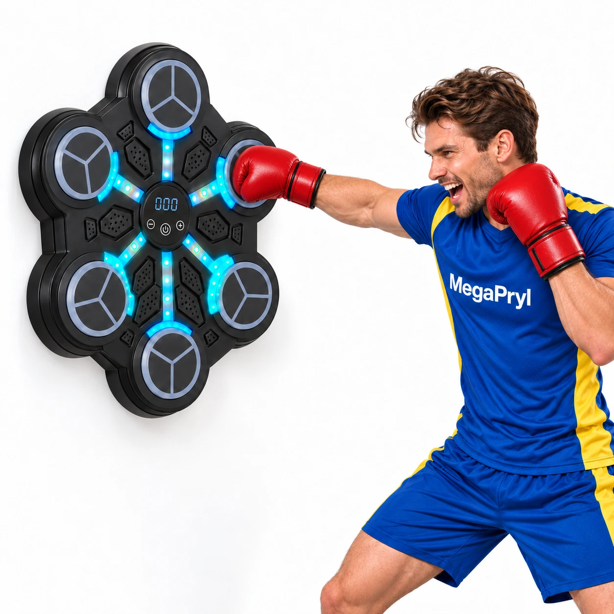 Boxningsmaskin för vägg med Bluetooth och LED-display