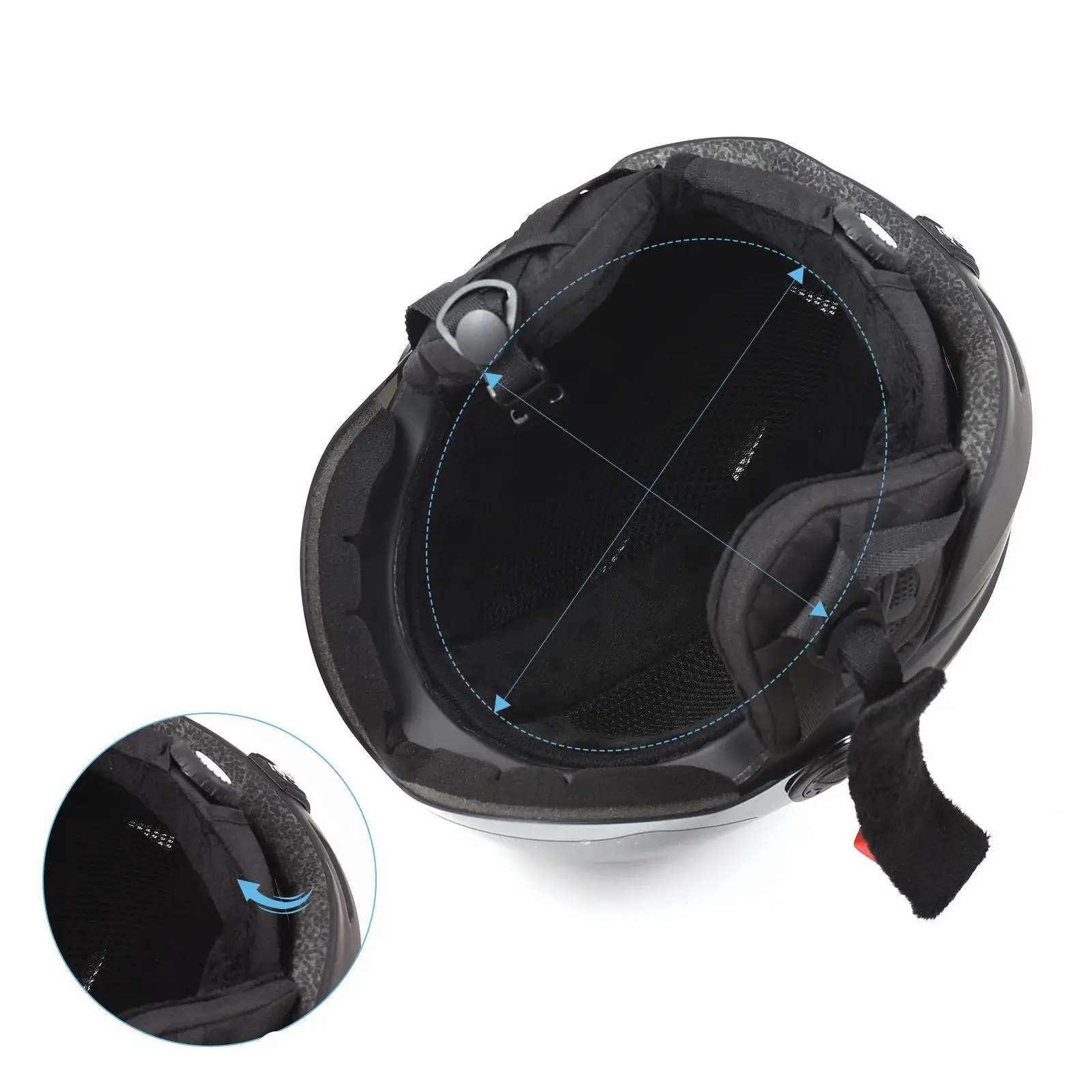 Ski Hjälm med Skyddsvisir – Vinter Sporthjälm 4