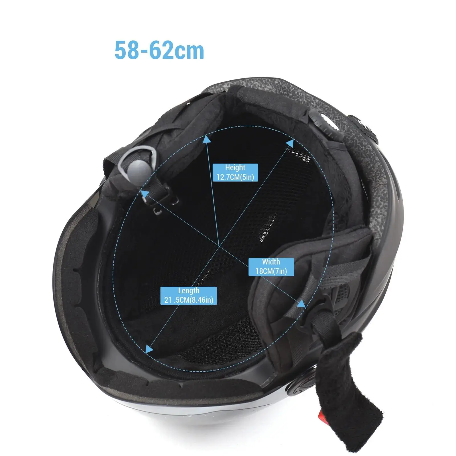 Ski Hjälm med Skyddsvisir – Vinter Sporthjälm 3